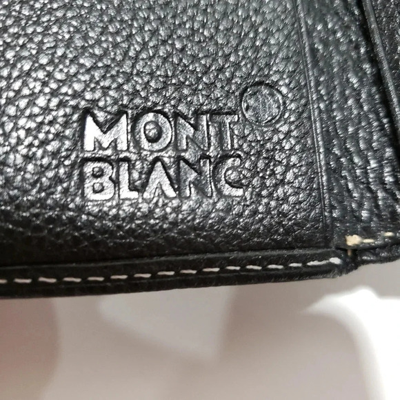 Montblanc Black Leather Mens  Mini Wallet - Picture 6 of 12